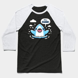 Cheerful I'm A Shark! Sharky Baseball T-Shirt